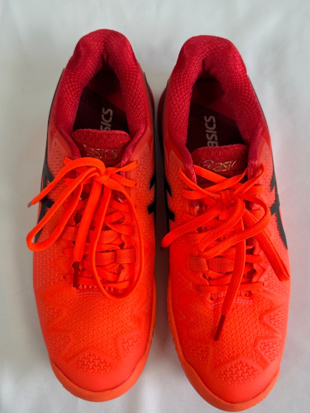 Women's ASICS Gel-Resolution 8 Tokyo Sunrise Red/Eclipse Black Size 7.5 Tennis - Picture 8 of 9